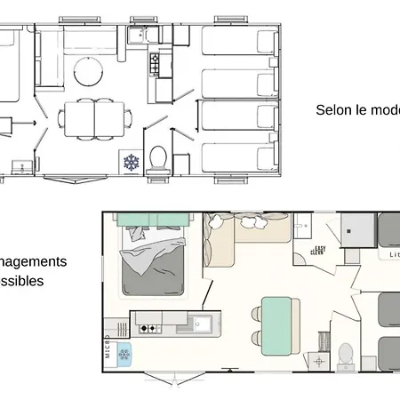 - Parc Aquatique - Ccagehb Kamp alanı Saint-Michel-Chef-Chef